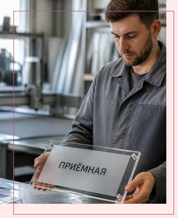 Таблички из оргстекла на заказ в Баксане от 3940 р. | Аванза-Бкс